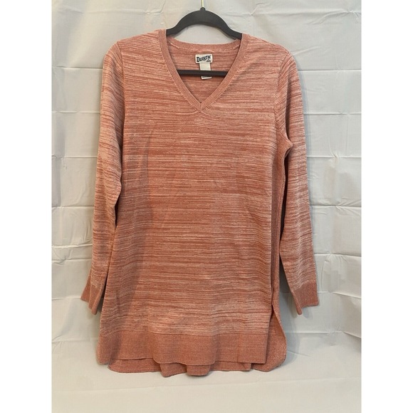 Duluth‎ Trading Co Womens Shiftless V Neck Tunic Sweater Size Medium #224 - Picture 1 of 8